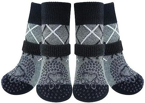 Anti Slip Dog Socks to Prevent Licking Pawspremium Non-Slip Dog Socks for Hardwood Floors Dog Booties for Puppy Small Medium Large Senior Dogs
