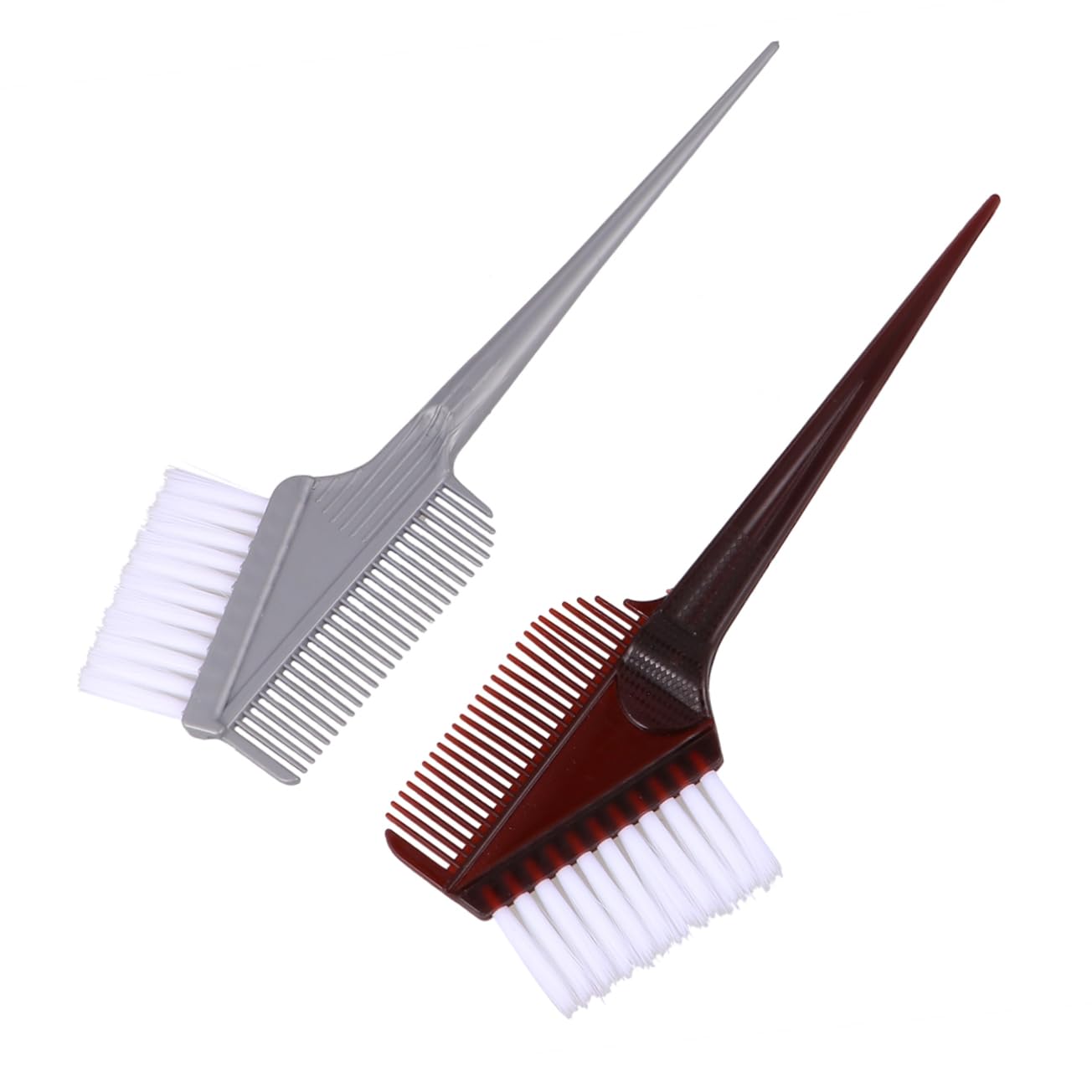 12pcs Hair Dye Brush Double-sided Color Applicator - Handle Professional Hair Coloring Tools for Salon and Home Use Brown