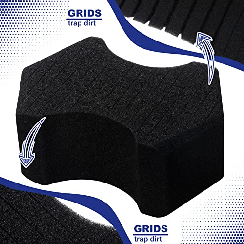 2 éponges de lavage auto Ultra Black à structure croisée pour le nettoyage des carrosseries