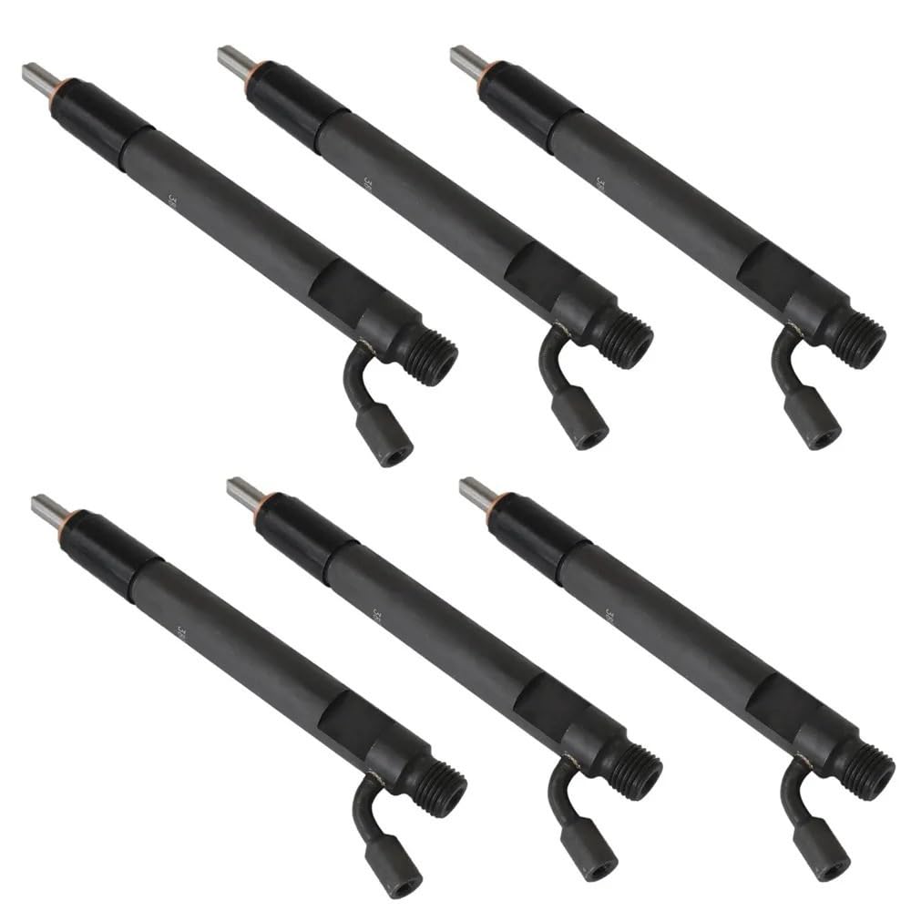 Fuel Injector Nozzle Auto Parts Injectors Compatible for Cummins 6C 6Ct 6Cta 6Ctaa 8.3L Engine Compatible for Bosch 0432191592 Vw 2Uo130201B Compatible for Ford Bg2X 9E527 Ba 6Pcs 3283160 C3283160