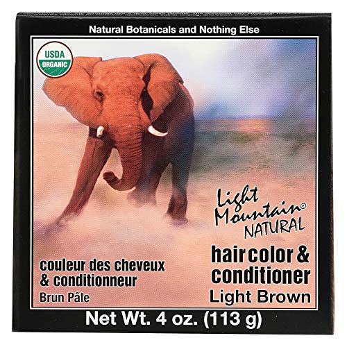 Light Mountain Natural Hair Color & Conditioner, Light Brown, 4 Oz (113 G) (Pack Of 3) #TOP1