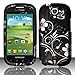 For Samsung Stratosphere 2 i415 (Verizon) Rubberized Design Cover - White Flowers
