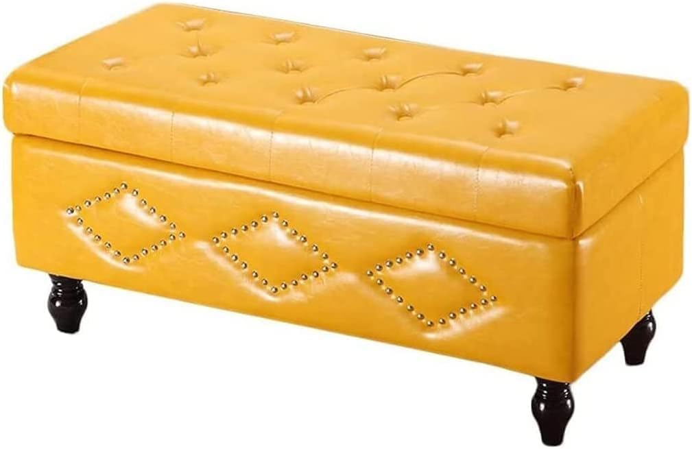 Reposapiés con almacenaje, Taburete con almacenaje, Tela, Taburete Multifuncional para Mesa de Centro, Taburete con almacenaje, sofá, Cambiador de Zapatos, reposapiés, Taburete con