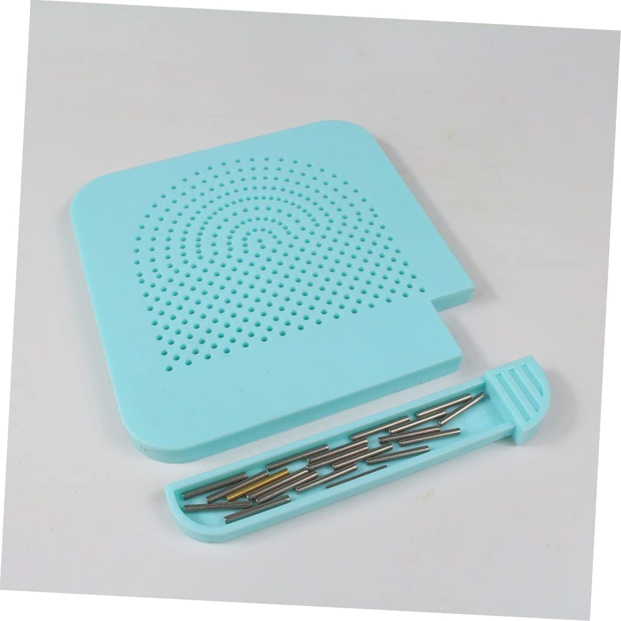 SEWACC Quilling Board with Storage Paper Crafting Winder Tool for Projects Easy to Use with Stripe Textures for Creating Various Shapes and Decorations