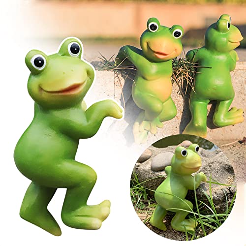 peiyee 3 pcs niedlichen hängende Frösche Frosch deko für Teich,...