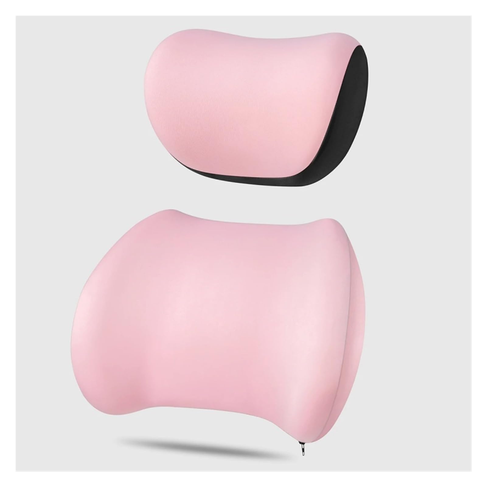 Hviyroi car seat cushion Ergonomic Car Headrest Lumbar Support Cushion Kit(Pink)