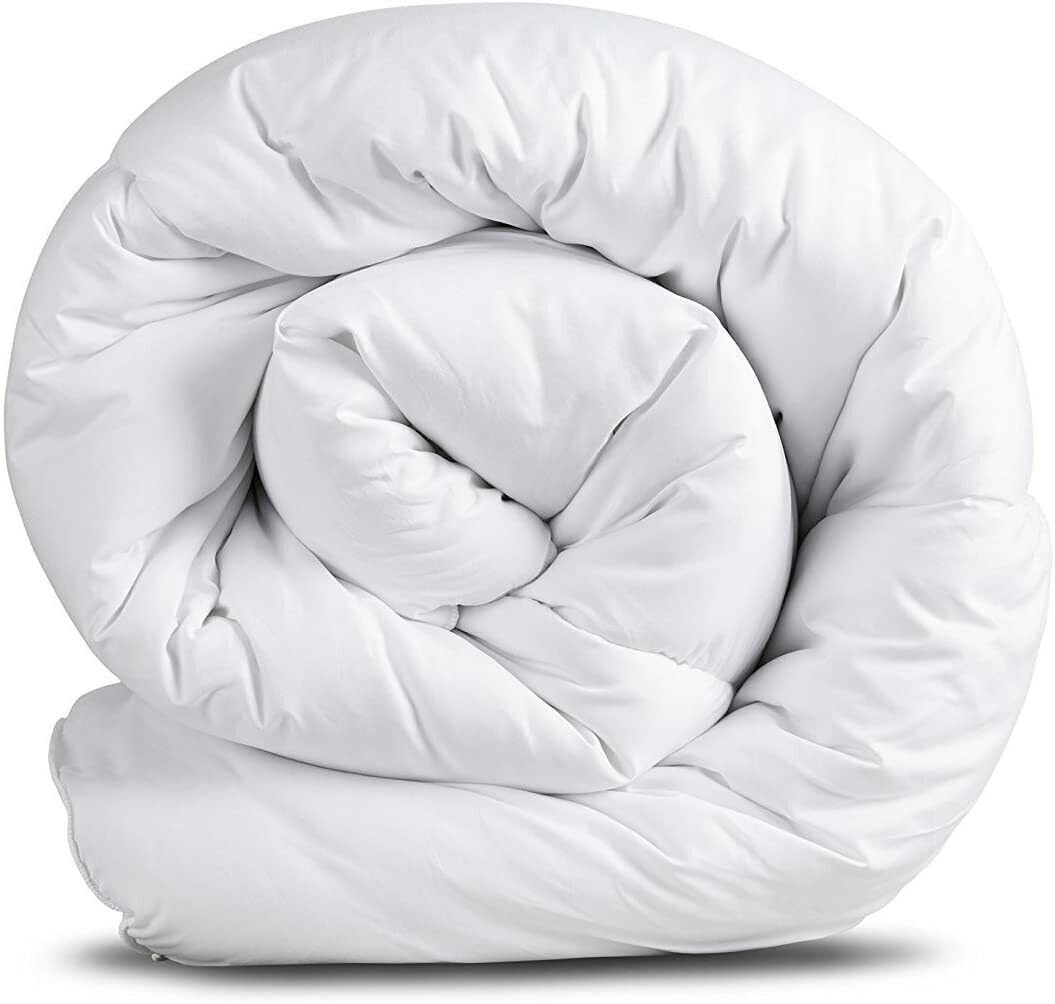 Brit House White Winter Heavyweight 16.5 Tog Ultra Soft Anti-Allergy Duvet Extremely Warm Microfibre Comforter Quilt Blanket (Double)