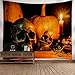 Produktbild VEMOW kommende Halloween Mond Kürbis Tapisserie Zimmer Tagesdecke Wand Kunst hängenden Home Decor Grand 130cm x 150cm/51.18" x 59.06"(Mehrfarbig, 130cm x 150cm/51.18" x 59.06" )