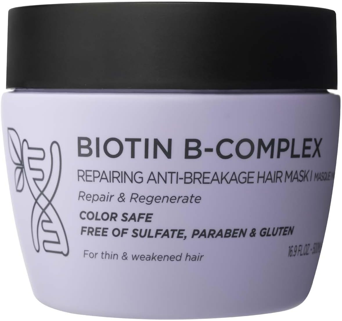 Luseta Biotin B-Complex Hair Mask for Hair Growth & Strengthener 16.9 Oz Deep Conditioning for Thinning Damaged Hair with Argan Caffein Oil