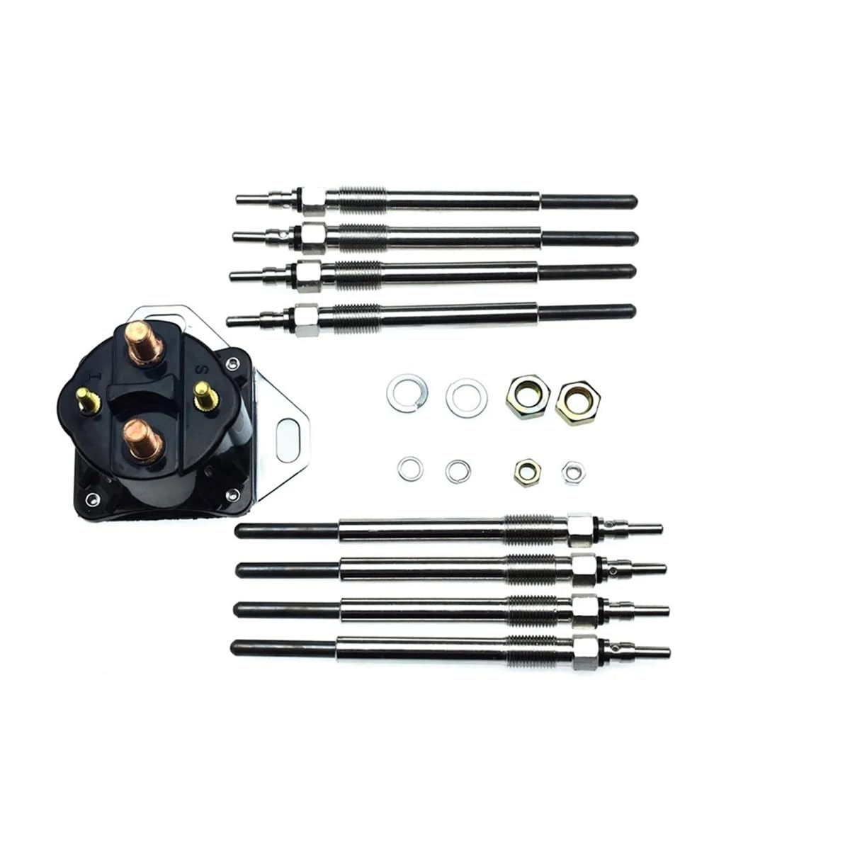 9Pcs for 7.3L Relay Solenoid & Glow Plugs F81Z-12B533-AC K-12B533-A NSIXSURIM