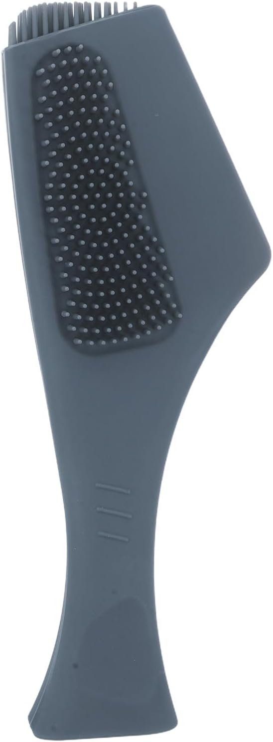 Uonlytech Kitchen Jar Cleaning Brush, Gray Dense Soft Silicone Bristles