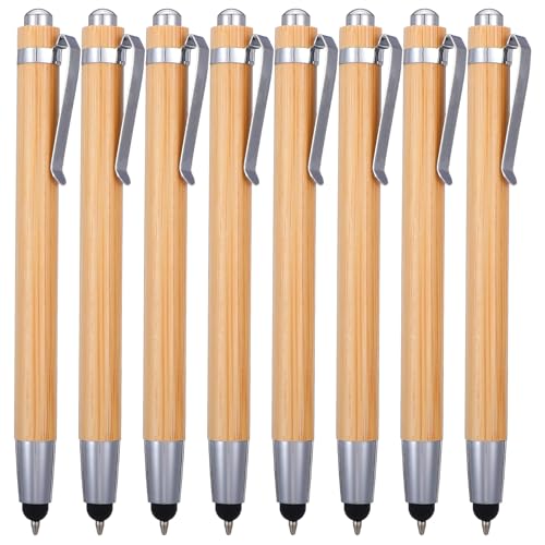 10 Best Bamboo Pens That Every Eco-Friendly Writer Needs 3 TIESOME 8Pcs 2 In 1 Ballpoint Pen Set