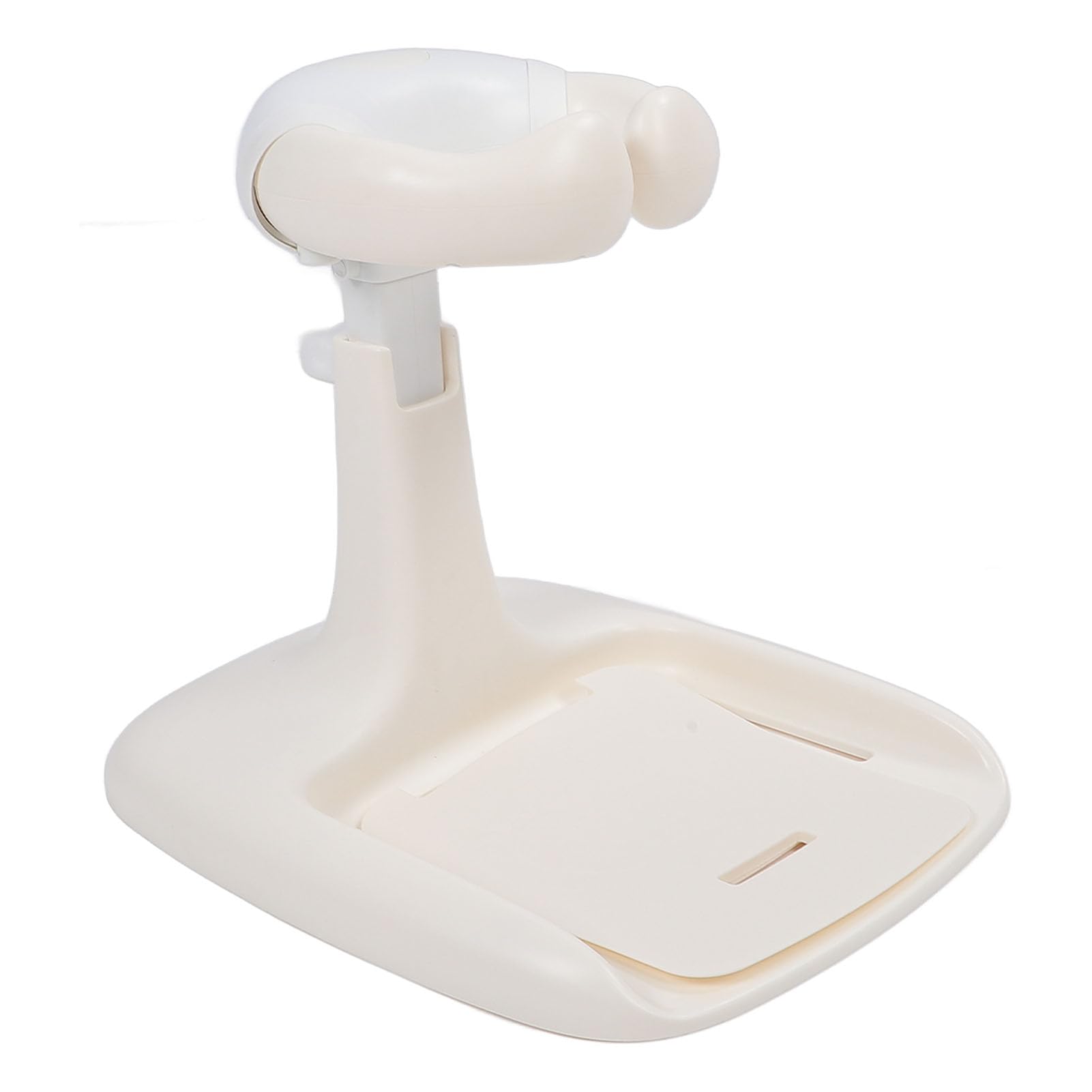 Rosvola Torre de Baño Baby Hug, Soporte de Pie de Ajustable para Baby Shower, Diseño Antideslizante para Bebés y Niños Pequeños, 40x50x60cm (Caqui)