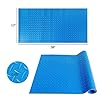 Large Swimming Pool Ladder Mat, 17"x38" Protective Non-Slip Pool Step Pad with Texture，Protective Ladder Pad for Above Ground Swimming Pools Liner and Stairs (Blue)