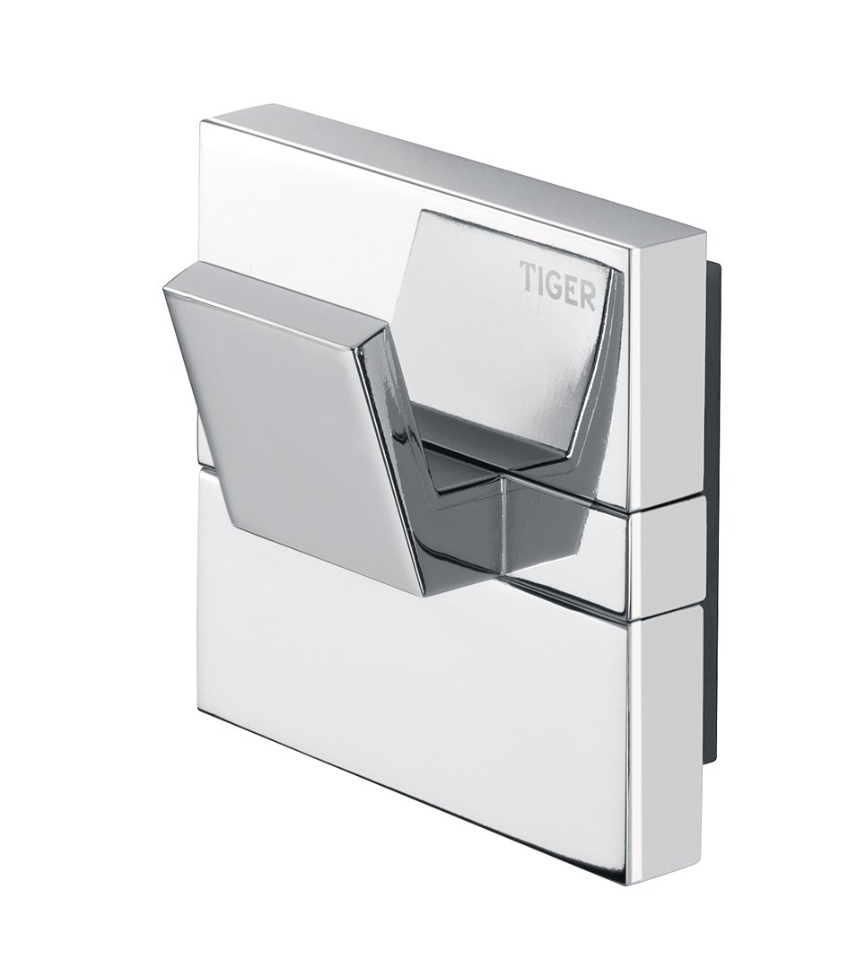 Tiger Safira, Towel hook large, Chrome, 37x60x60mm