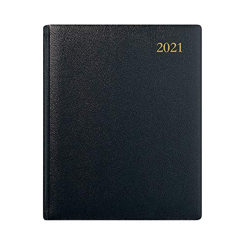 Collins Classic Quarto Manager Day to Page 2021 Diary - Black
