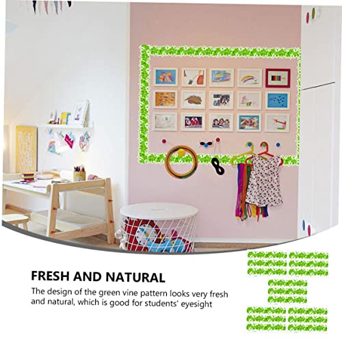 Gogogmee 5 peças de placa traseira de parede vívida com bordas de placa a folha elementos de eucalip