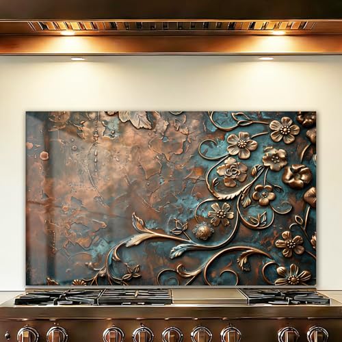 LMSDYSHU Retro Plum Blossom Backsplash