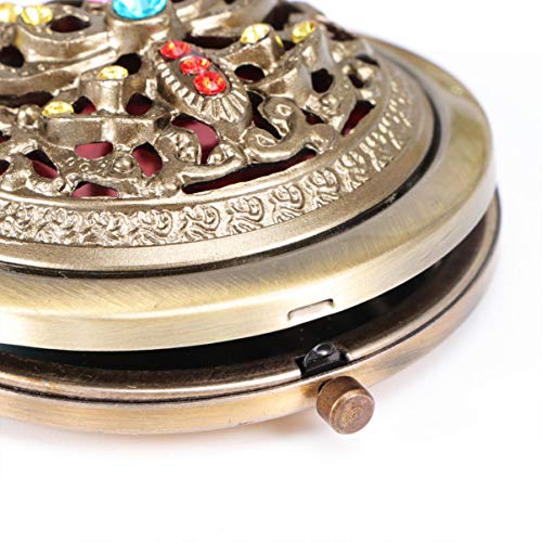 Fomiyes Round Double Sided Compact Mirror, Folding Travel Makeup Mirror Portable Hand Mirror, Mini Pocket Mirror For Purses Handbags #TOP7