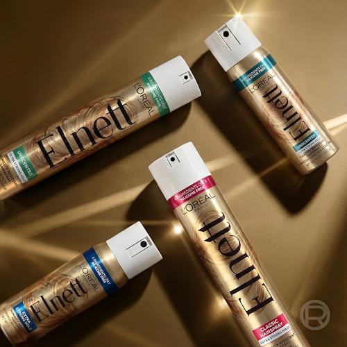 L'Oreal Paris Elnett Classic Hairspray, Suitable for Color Treated Hair, up to 72-Hour Extra Strong Hold Formula with Humidity Resistant Frizz Control, Hairspray with Soft, Brushable Finish, 11 oz - image 8