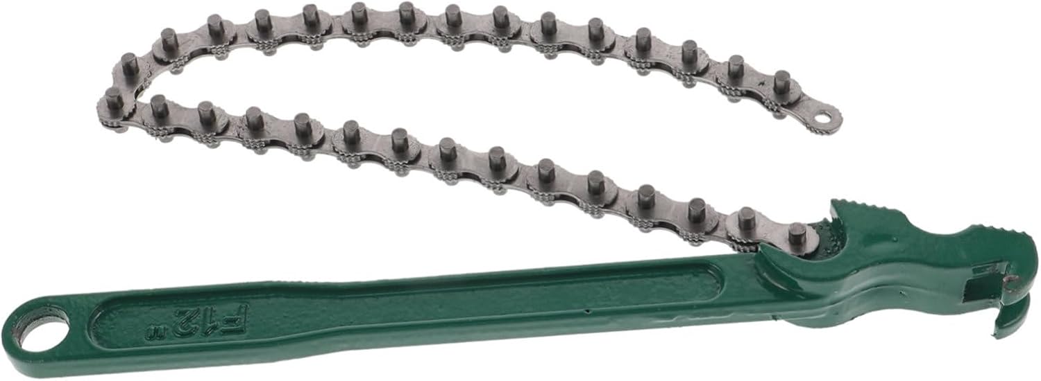 Chain Wrench Plumbing Spanner Tool for Oil Filter Removal Non Slip Grip for Auto Repair and Plumbing Tasks Professional Hand Tool for Maximum Locking Force