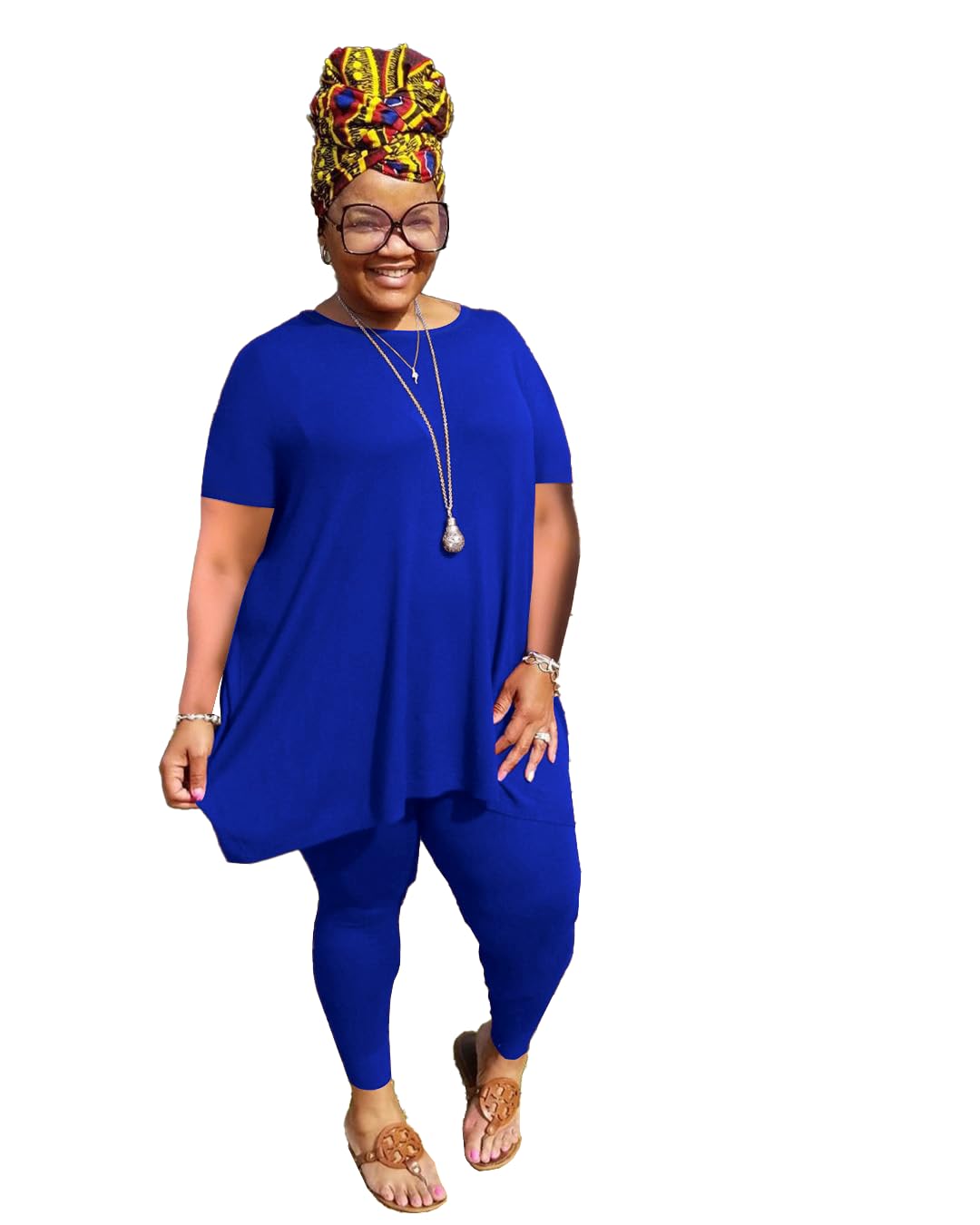 Photo 1 of YeGine Women's 2-Piece Tracksuit Royal Blue 4XL