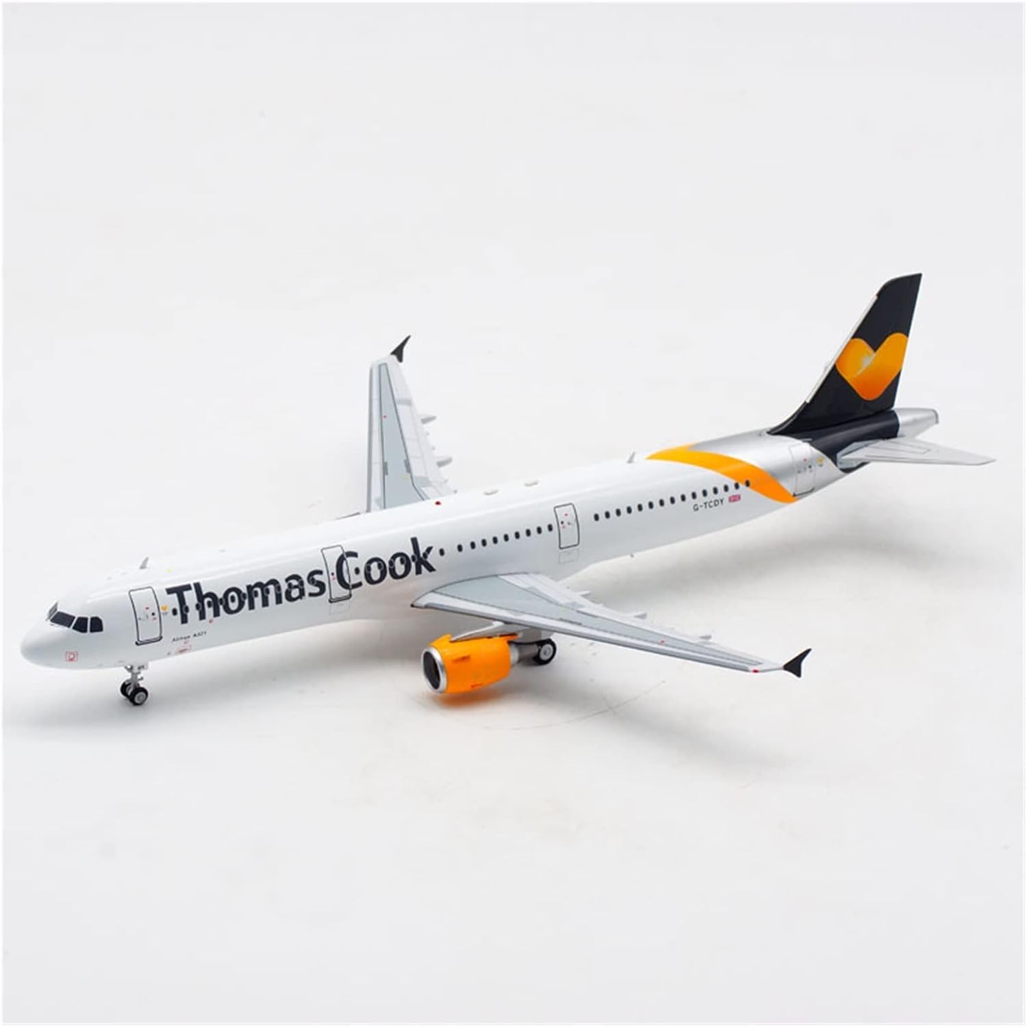 1 200 Aircraft Model Fit for A321 G-TCDY Thomas Cook Aviation Adult Children's Toys Show Hobby Playgame Kit