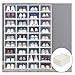 HUKSXZ Scatola Scarpe, Scatola per Scarpe in plastica Impilabile Scatola Pieghevole Home Organizer per Uomo/Donna Large Size (Color : Clear, Size : 38 Piece)