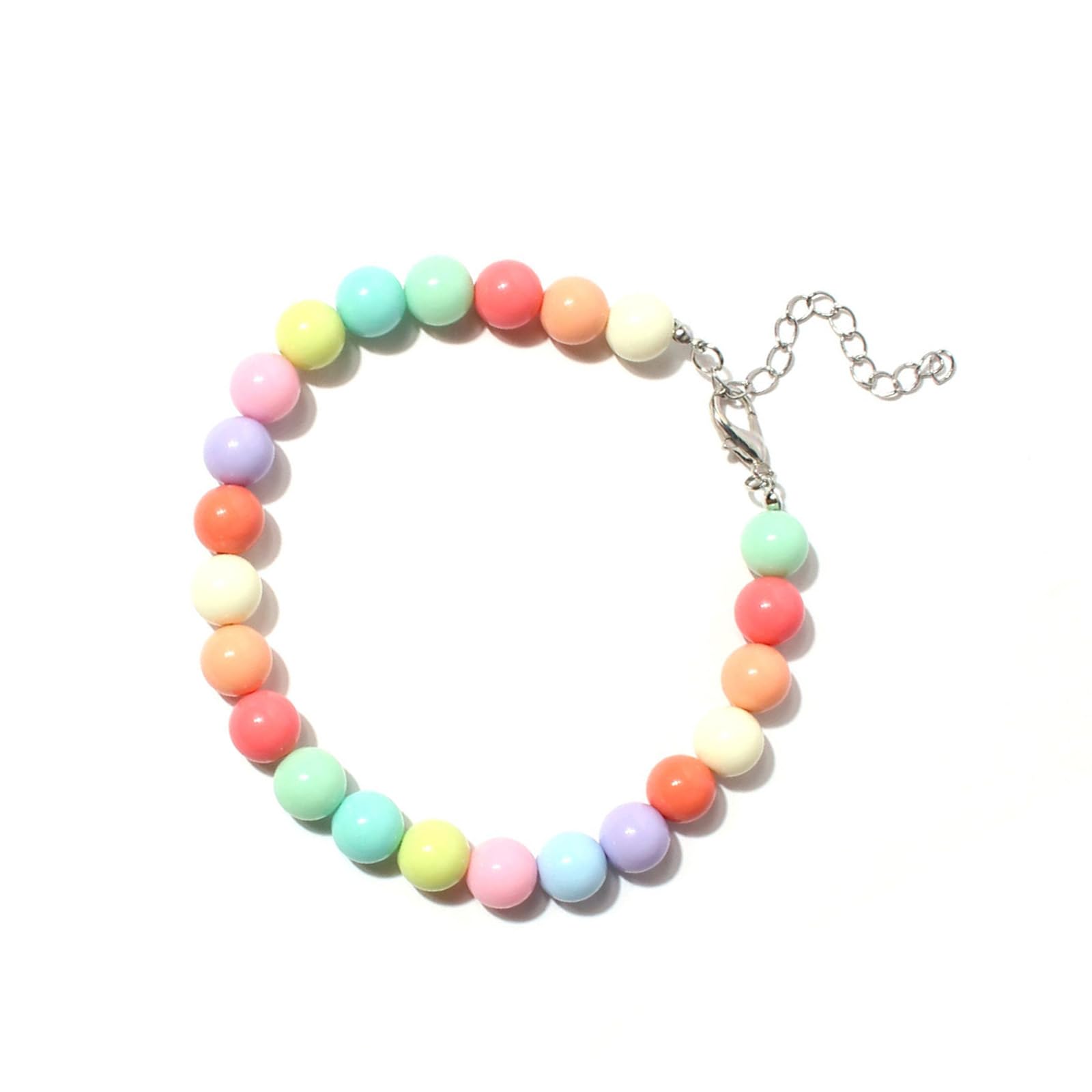Dog Pearl Necklace Colorful Pet Jewelry Adjustable Pet Collar for Mini Breeds Dogs Cats Puppy Kitten, multicoloured