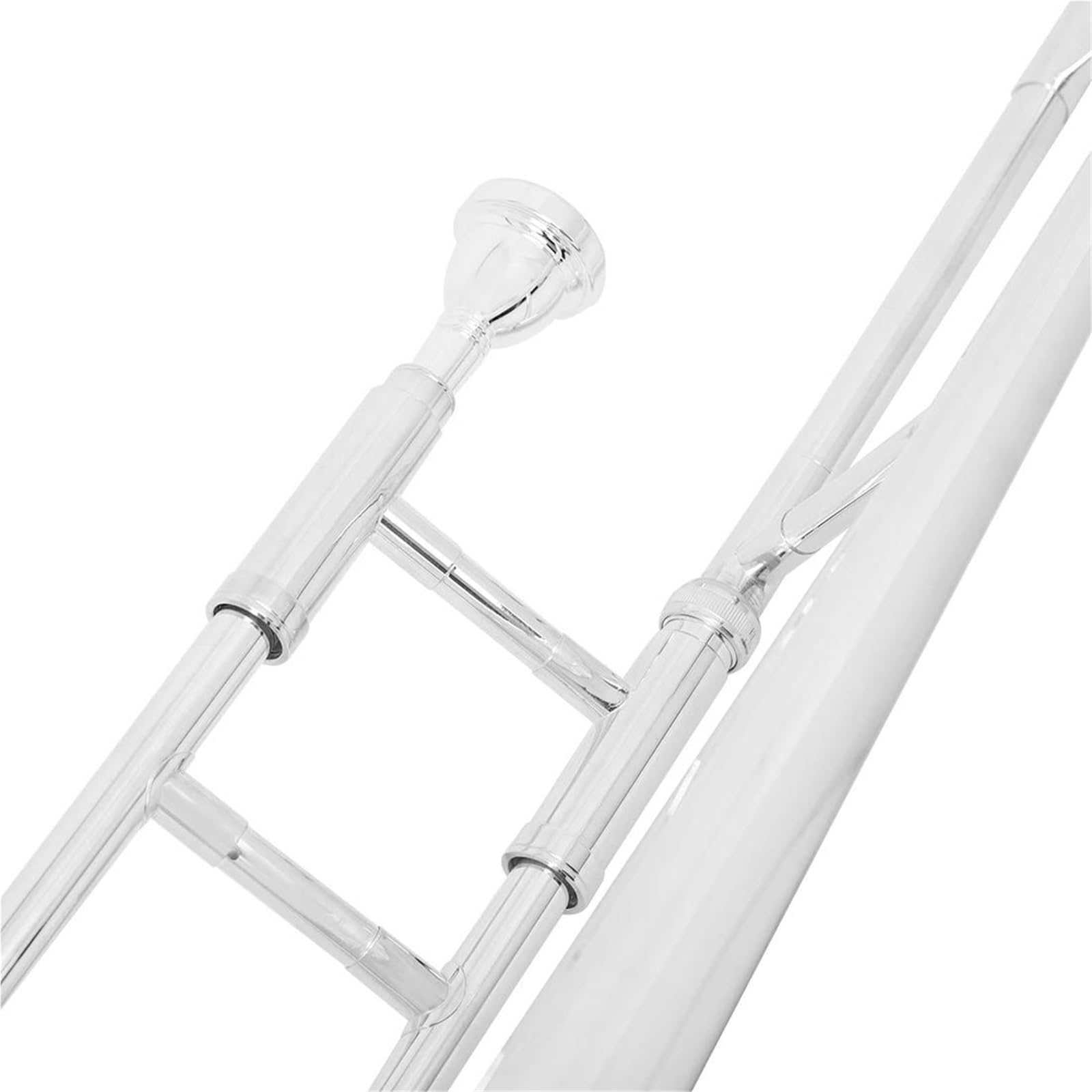Trombón Trombón De Varas Alto En Si Bemol Profesional Instrumento Chapado En Latón En Si Bemol Con Kit De Guantes(Trombone set)