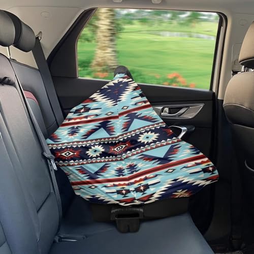 Image of Youngerbaby Aztec Western Nursing Cover Breastfeeding Soft Infant Carseat Canopy Stretchy Breathable Cover for Stroller High Chair Shopping Cart Canopies