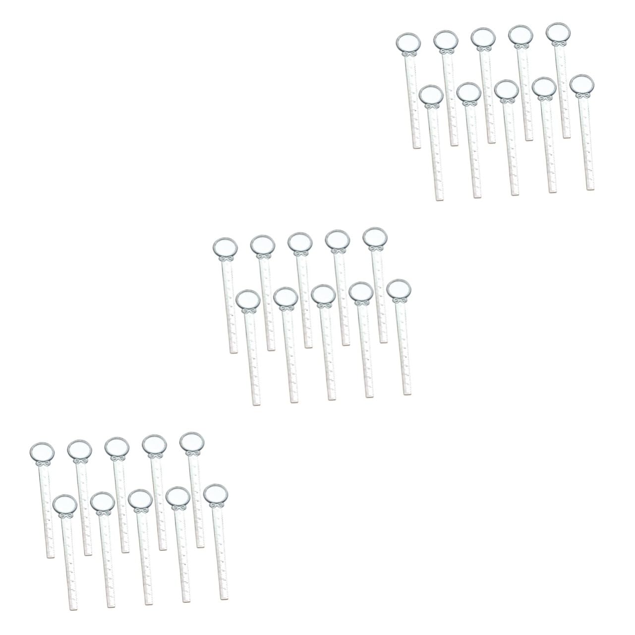 STOBOK 30stücke Vintage Metall Lesezeichen Mit Schleifen-design Und Integriertem Lineal Für Schule Büro Und Geschenkideen Antiksilber Für Leser Und Schüler