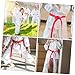 Happyyami 2.4m Comfortable Karate Belt Martial Art Belt for Taekwondo Karate Practice