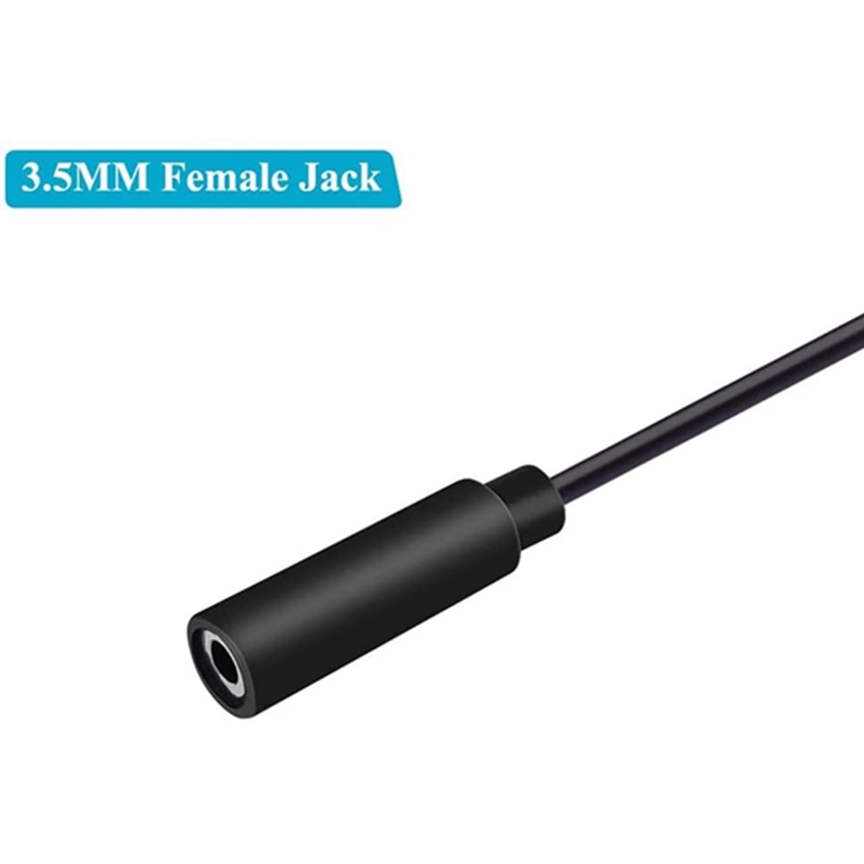 100 PièCes de Rechange Prise 3,5 mm vers Nu Extrémité Ouverte 2 PôLes Mono 1/8 Pouce 3,5 mm Connecteur Jack Câble Audio