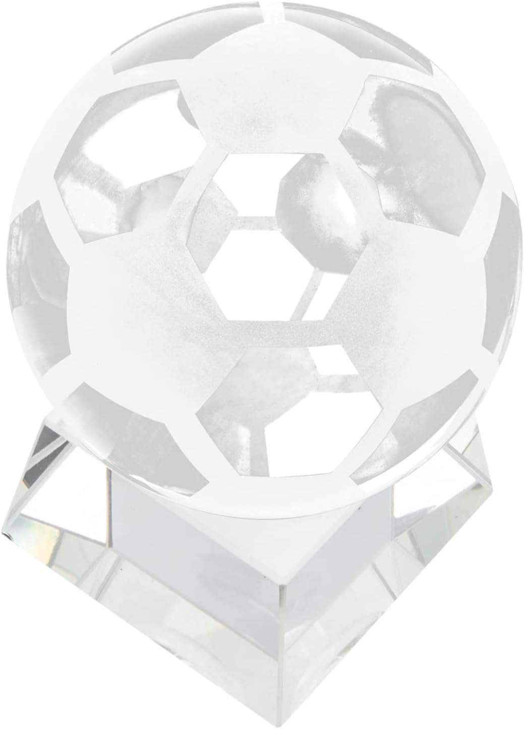 Crystal Football Ornament Christmas Decor Soccer Ball Stand Party Supplies