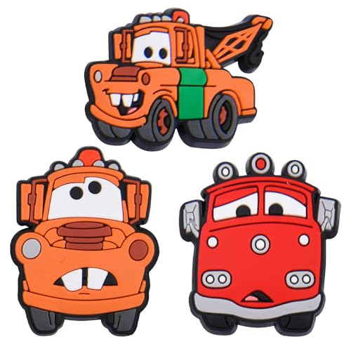 Men Women Super Car Shoe Charms Boys Girls Cartoon Car Shoes Decorations for Birthday Gifts4