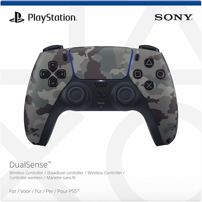 DualSense Wireless Kontroller Szürke Kamuflázs PlayStation 5 - DualSense, Grey camouflage