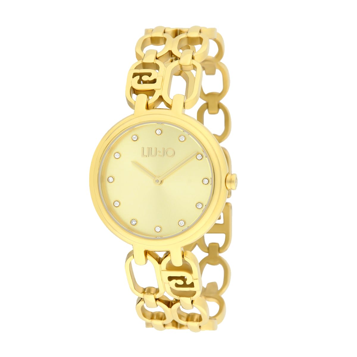 Liu Jo TLJ2362 Orologio da polso da donna elegante in acciaio al quarzo con cinturino regolabile, oro moderno
