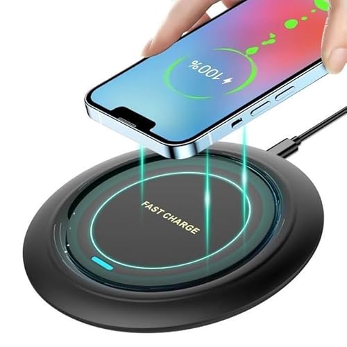 Chargeur sans Fil, Charge Rapide 15W, Universel certifié Qi, Chargeur à Induction Compatible avec iPhone, Huawei, Samsung, etc.
