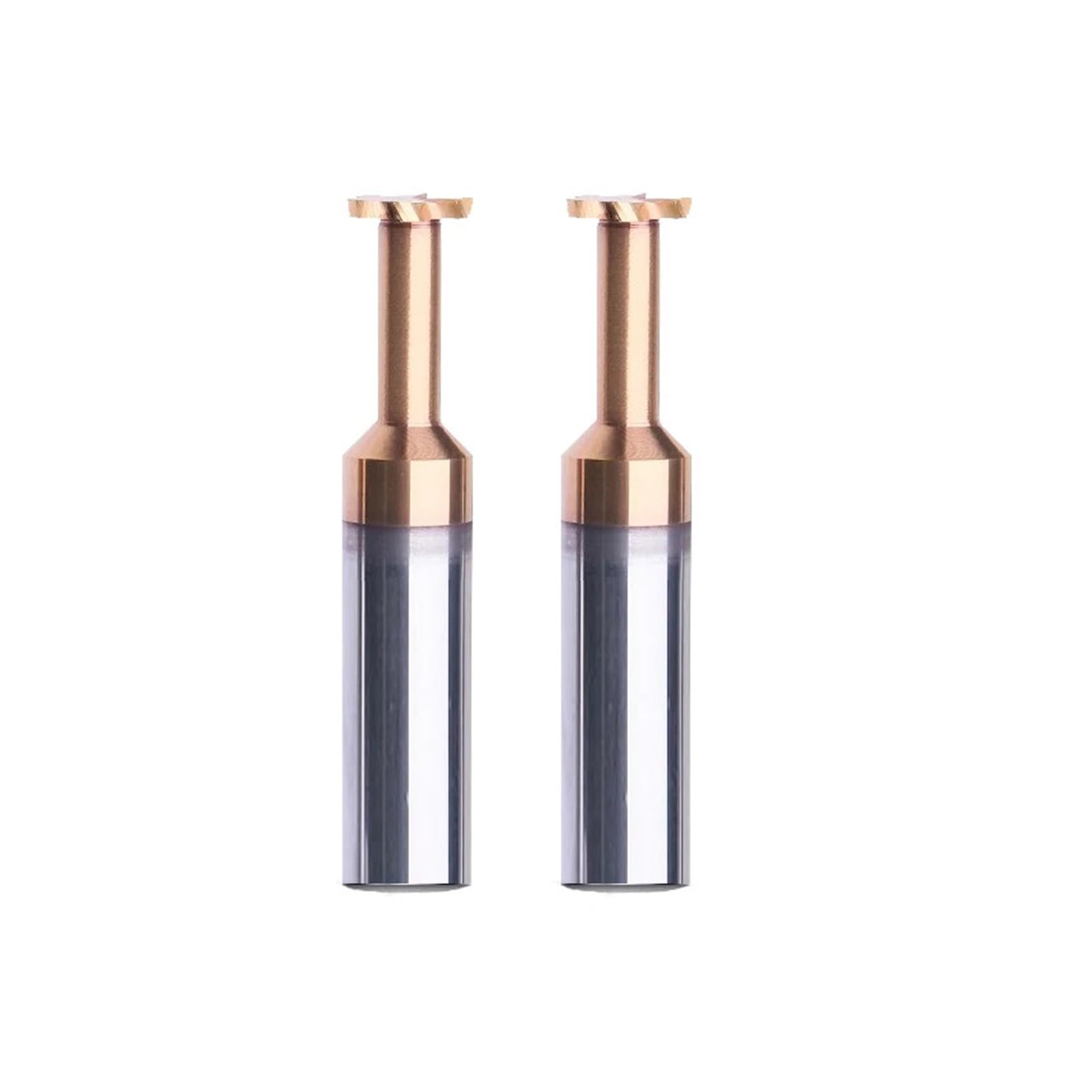 Fresa con ranura en T de acero de tungsteno, fresa de extremo, 1 pieza(2x1.0Hx1.0dx3Sx50L)