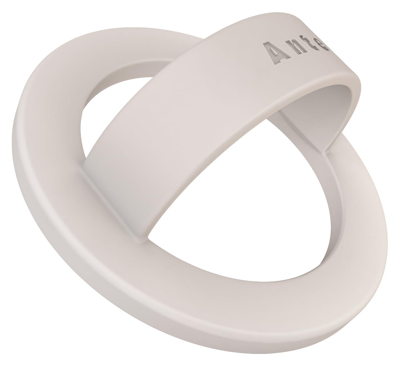 Anteel Magnetic Silicone Ring Grip Phone Holder, Strong Magnetic Attraction, Comfy and Portable, Removable Finger Loop Grip for Magsafe Phone Case (Stone)