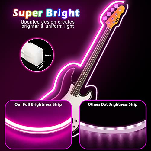 L8Star 16.4Ft Rgb Led Neon Rope Light With Remote Control, Smart Color Changing Diy Mode Neon Flex Strip Lights For Bedroom Indoors Outdoors Decor #TOP3