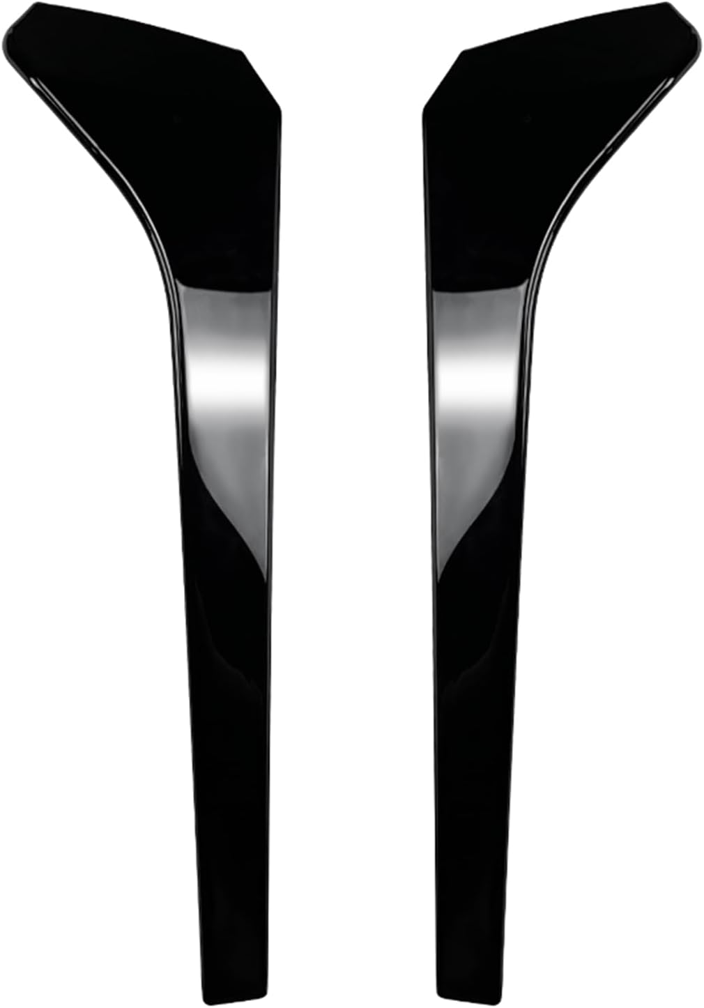 Rear Window Side Spoiler Fin Body Kit For VW Tiguan Rline MK2 2017-2022 2018 Gloss Black Carbon Fiber Look