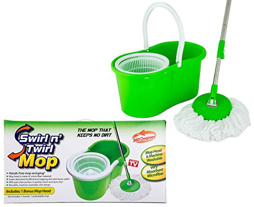 Swirl N Twirl Swirl N' Twirl Mop & Bucket System Green/White