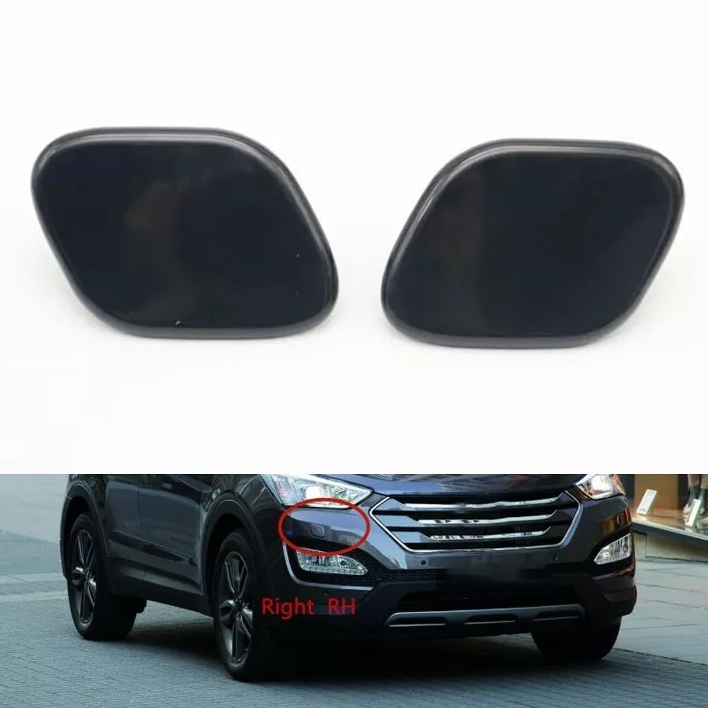 Set mit 2 Scheinwerfer-Waschdüsenabdeckungen für for hyundai Santa Fe 2013-2016 links und rechts OEM Kunststoff Ersatz
