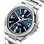 silver strap/blue face