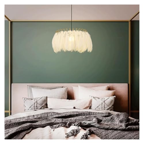 Lampe suspendue moderne plumes tissées LED E27 salle à manger - 2