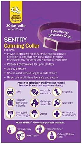 SENTRY Calming Collar CAT Good Behavior Pheromone 3 Pack