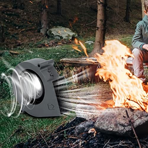 Duokon BBQ Fan Air Blower for Barbecue Picnic Camping Fire Charcoal Starter 12V 2.94A Black Color Low Running Noise BBQ Fan - Image 3