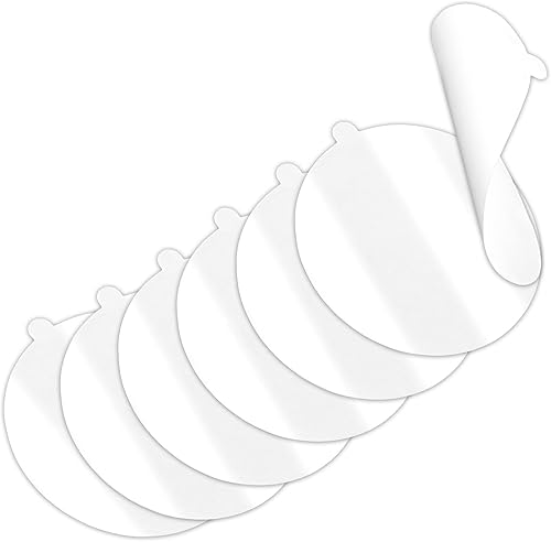 6 almohadillas adhesivas de doble cara para soporte de teléfono de automóvil, 2.756 in2.75 pulgadas, transparente, resistente, cinta de montaje de